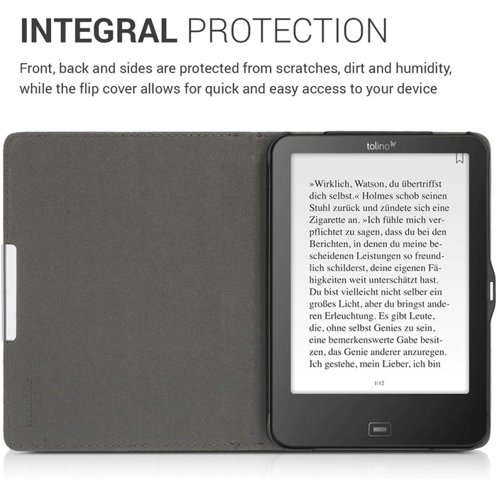 Чохол kwmobile для Tolino Vision 1/2/3/4 HD: чохол з екошкіри, дизайн 