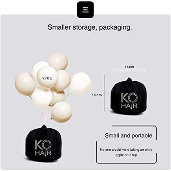 KÖHAIR Neck Pillow supports your restful sleep after your hair transplant - Innovative Travel Pillow | Unbelievably small for relaxed travel by plane and car