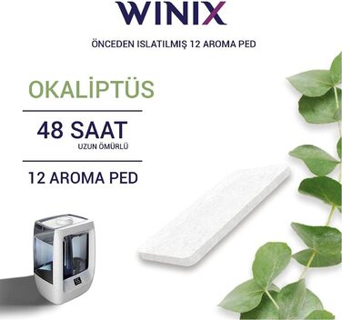 Ультразвуковий зволожувач повітря Winix L500 - 400 мл, до 50 м², 7,5 л бак, холодний/теплий пар, аромадифузор, авто. режим з гідростатом, таблетки евкаліпту