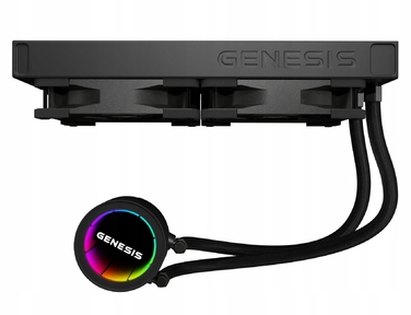 Система водяного охолодження GENESIS Hydria 240 ARGB, чорна