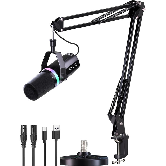 Динамічний мікрофон для подкастів S338, USB/XLR комплект для геймінгу та стрімінгу, мікрофон для співу та запису голосу