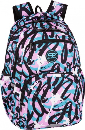 Багатовідсіковий шкільний рюкзак CoolPack (білий, фіолетовий, синій, рожевий, багатоколірний), 21 л