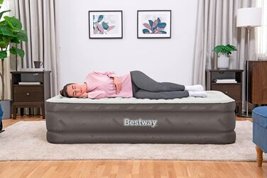 Повітряний матрац Bestway Fortech з вбудованим електричним насосом, односпальний (191x97x46 см)
