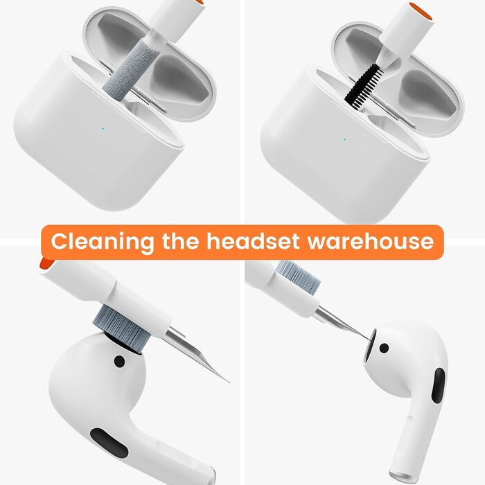 Набір для чищення клавіатури та навушників: 22 в 1. Підходить для AirPods, ноутбуків, моніторів, телефонів.