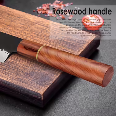 BILLION DUO Damascus Steel Kiritsuke Chef's Knife 21cm, 67 Layer VG10 Damascus Steel Kitchen Knife, Professional Chef's Knife, Damascus Knife with Wooden Handle - HGBY Series