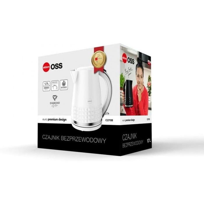 Eldom VENO Retro Kettle - 1.5L Electric Kettle with Rapid Boil & Vintage Design