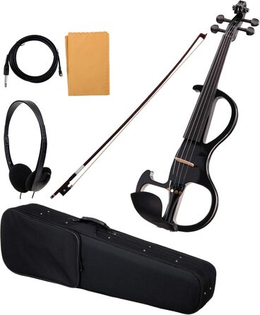 Електроскрипка Cantabile EV-90BK чорна (Fichte/Ahorn/Ebenholz) з підсилювачем