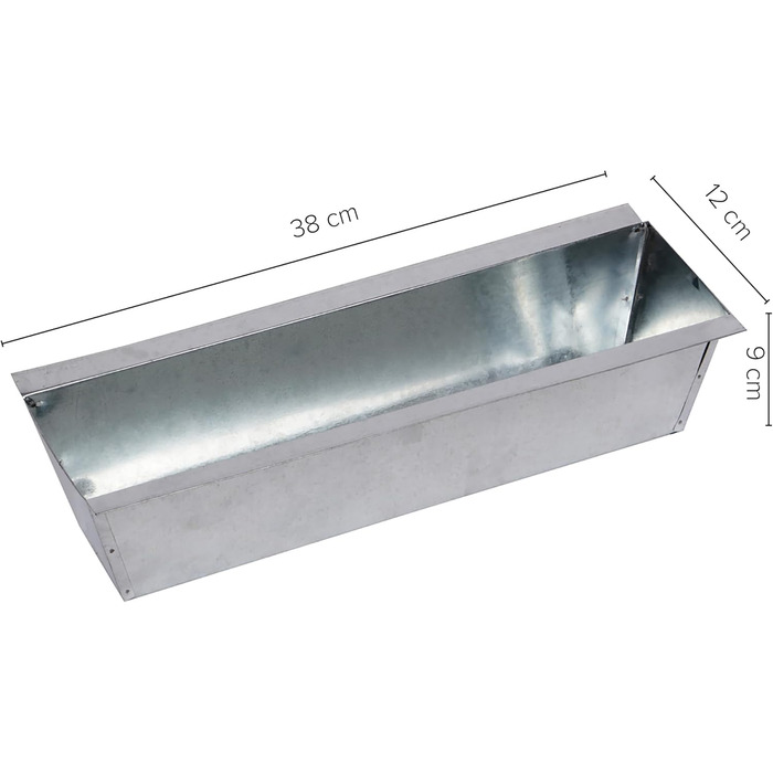 UNUS Garden Flower Box Set Balcony Boxes Suitable for Euro Pallets for Flowers, Herbs, and Fruits - 12 Pieces, 38cm