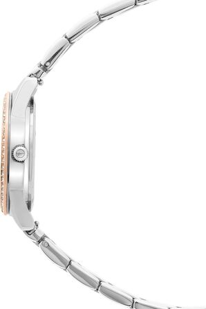 Годинник Tamaris для жінок - Спортивний та елегантний годинник з браслетом 30 мм (срібло / рожеве золото / блакитний з тині-цирконом)