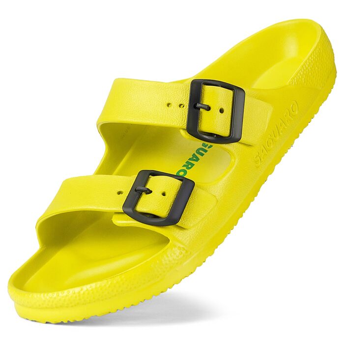 Шльопанці SAGUARO Unisex (жовті, 46 EU) - легкі, еластичні домашні тапочки/сандалі для чоловіків і жінок 36-48 EU