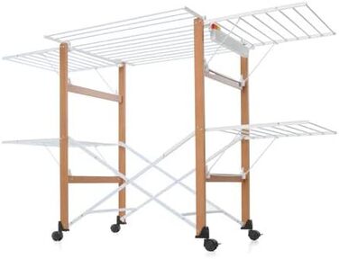 Підставка для білизни Foppapedretti Gulliver, 105 x 80 x 174 см, дерев'яна, горіх