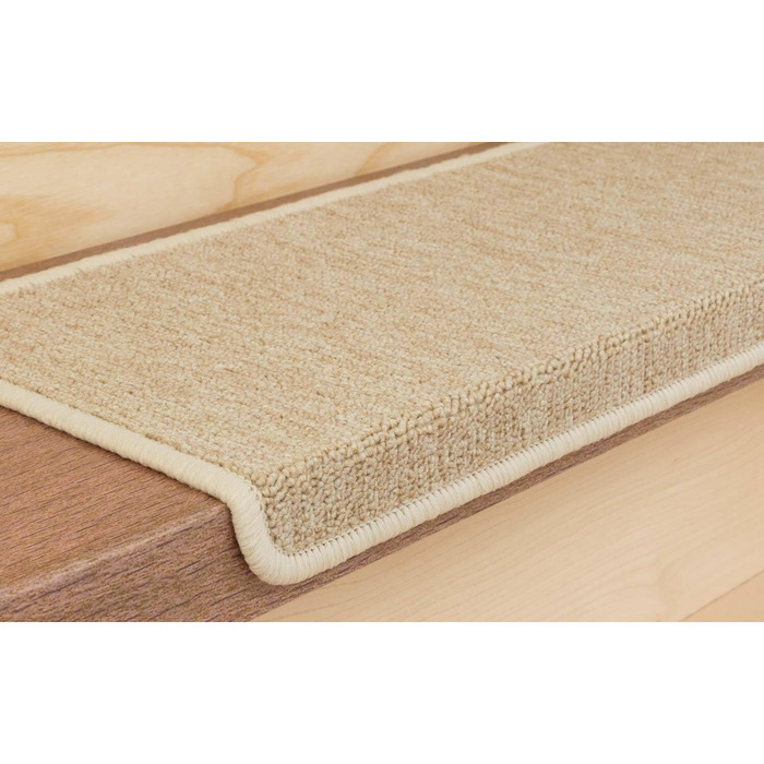 Ступінчасті килимки Kettelservice-Metzker Monza прямокутної форми, бежевого кольору, набір з 16 шт.