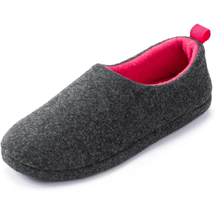 Жіночі домашні тапочки RockDove з повсті, модель Hüttenschuhe, двоколірні (чорний, 42 EU)