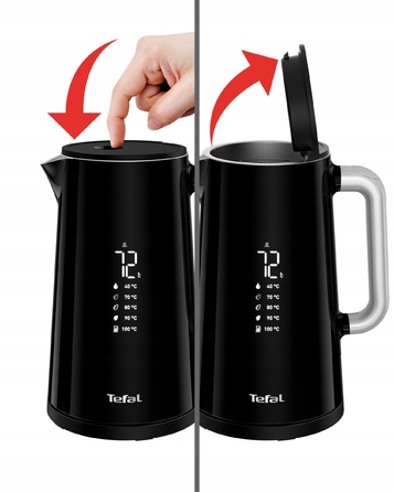 Електричний чайник Tefal KO851830, 1800 Вт, 1,7 л, чорний