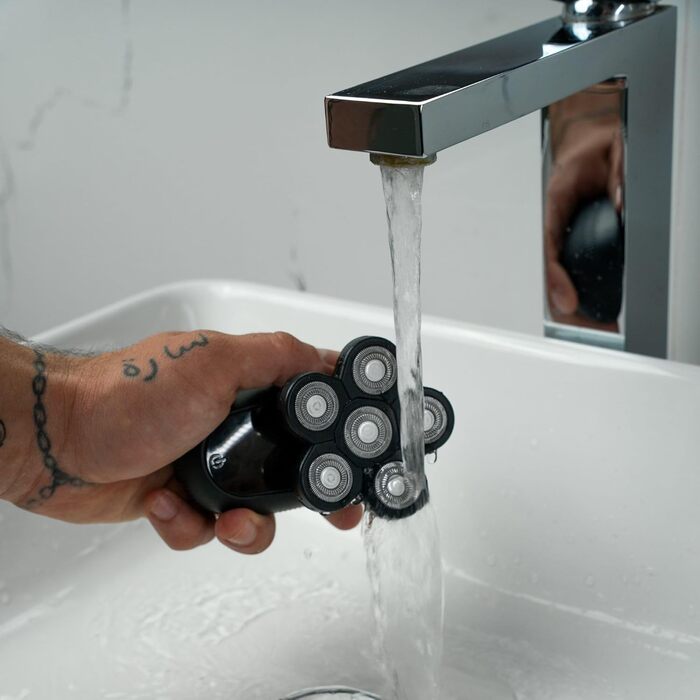 Електричний голкострум для голих голів чоловічий Shav Crowner, голкострум для голови, апарат для гоління голови вологою та сухою, чоловічий голкострум