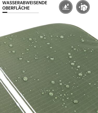 Сумка-органайзер для туалетних аксесуарів, велика дорожня сумка-мішечок для жінок та чоловіків, 4-в-1 водонепроникна, для подорожей/кемпінгу, армійний зелений