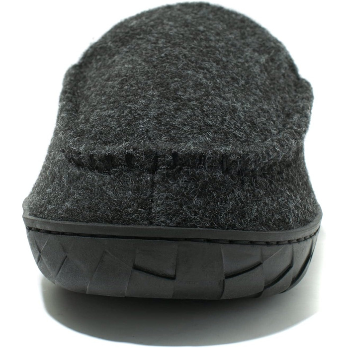 Домашні тапочки NewDenBer для чоловіків, мокасини з піною пам'яті, теплі та зручні, з неслизькою гумовою підошвою (43 EU, 1 Темний сірий)