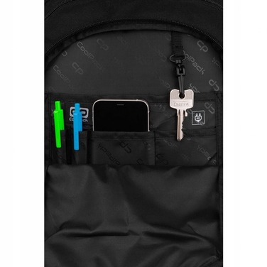 Великий місткий підлітковий шкільний рюкзак Soul Black CoolPack, чорний