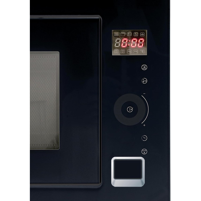 Вбудована мікрохвильова піч CATA MC 25 GTC BK Inox, 25л, 8 автоматичних меню, гриль 1000W, ширина 60 см