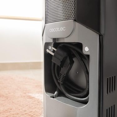 Масляний радіатор Cecotec ReadyWarm 11000 Space, 2500 Вт, 11 ребер обігріву, 3 режими, 25 м², білий (чорний)