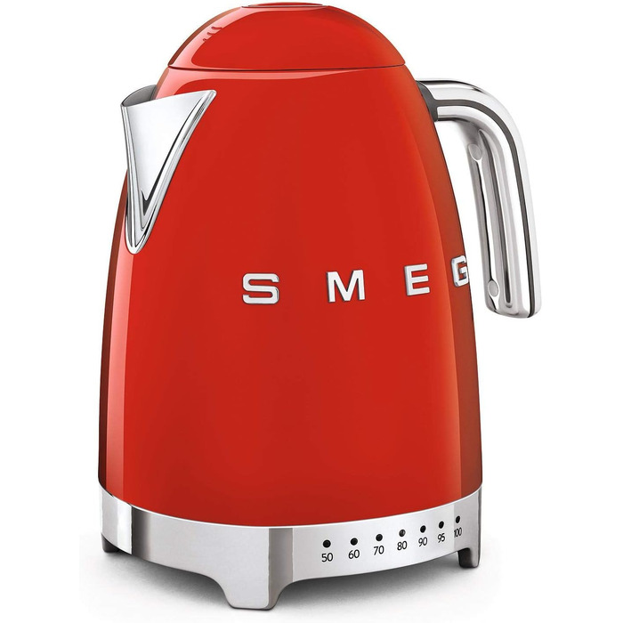 Smeg KLF04RDEU Kettle, 2400W, 1.7 liters, Red