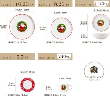 Набір чашок для кави MALACASA LUNA, 6 шт., 300 мл, порцеляна. Підходять для кави, чаю, соку, лате, капучино, какао. Можна мити в посудомийній машині та використовувати в мікрохвильовці. Серія LUNA, колір білий.