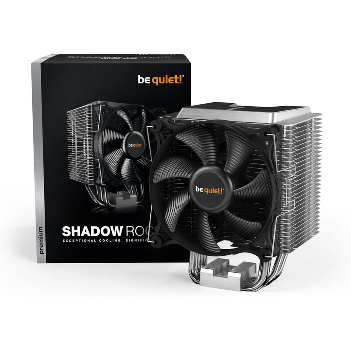 be quiet! Shadow Rock 3 - Кулер для CPU, 160W TDP, 135mm вентилятор, HDT, 4x Heatpipe, Slim Design