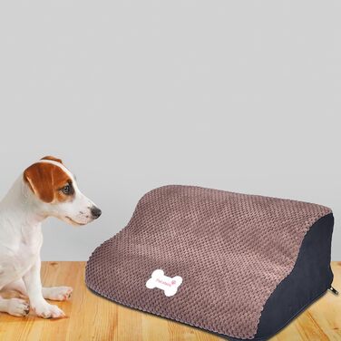 Сходинки для собак Dualoai - сходи для маленьких собак, для підйому на ліжко, знімний чохол, м'який нахил, для дому