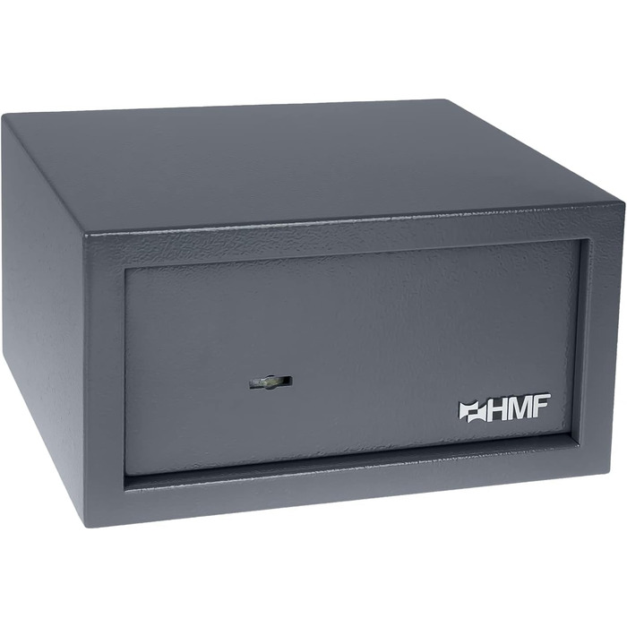 Шафа-сейф HMF 49200-11 з ключем, меблевий сейф | 31 x 17 x 25 см, антрацит