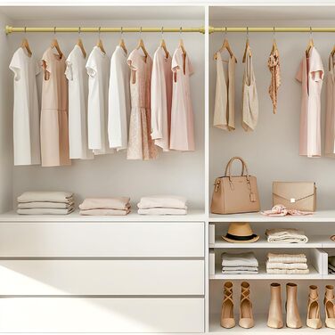 Штанга для карниза без свердління 113-196 см, телескопічна, для душу, штор, ванної кімнати, вікна, кухні, шафи, золота