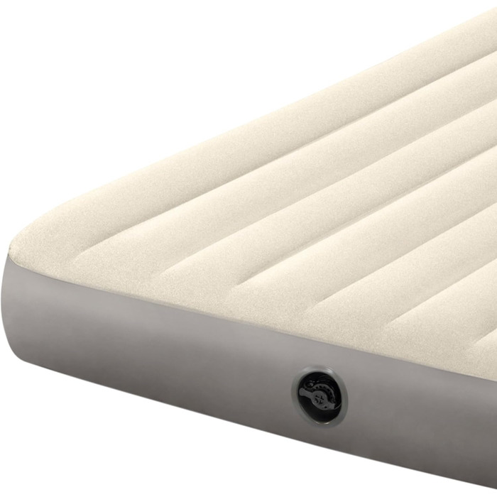 Надувний матрац Intex Queen Dura-Beam Series, бежево-сірий, один