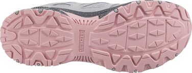 Дитячі кросівки Skechers 40 EU сірі зі шкіри та сітчастої тканини з рожевою окантовкою