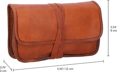 Gusti Drehertasche Leather - Bradley Tobacco Pouch Utility Pouch Battery Pouch Brown Leather...