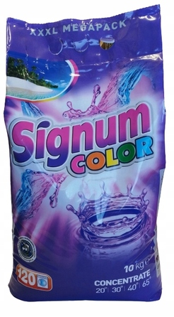 Концентрований пральний порошок Signum Clovin для кольорових речей, 10 кг (120 прань)