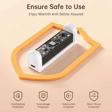 Jonwall Електричні грілки для рук, перезаряджувані, 2 шт. у наборі, USB, 3 режими нагріву, для кемпінгу, гольфу, подарунок для жінок та чоловіків (Рожевий)