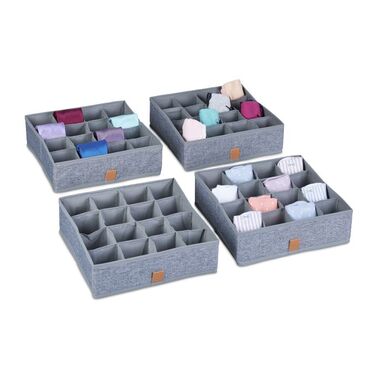 Relaxdays Underwear Organizer 4-Piece Set