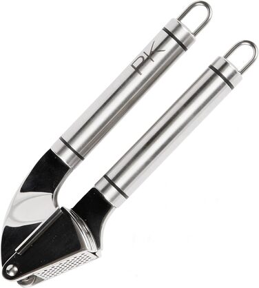 Stainless Steel Garlic Press - Professional Grade - Baby Food Safe - 10 Year Warranty - Precision Kitchenware