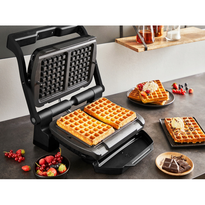 Електричний гриль-опикач Optigrill+ GC717810, 2000 Вт, розкладний, чорний