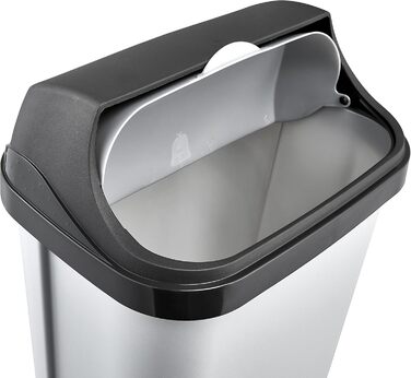 Відро для сміття Keeeper Rasmus з роликовим кришкою, 10 л, Hellsilber (сріблястий)