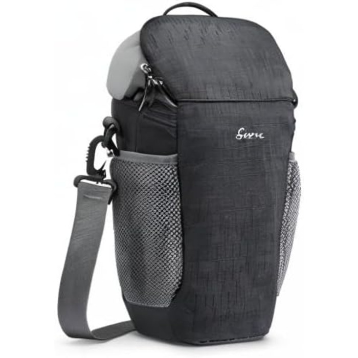 Водонепроникна сумка для камери S-ZONE для фотографів, сумісна з Nikon, Canon, Sony (чорна)