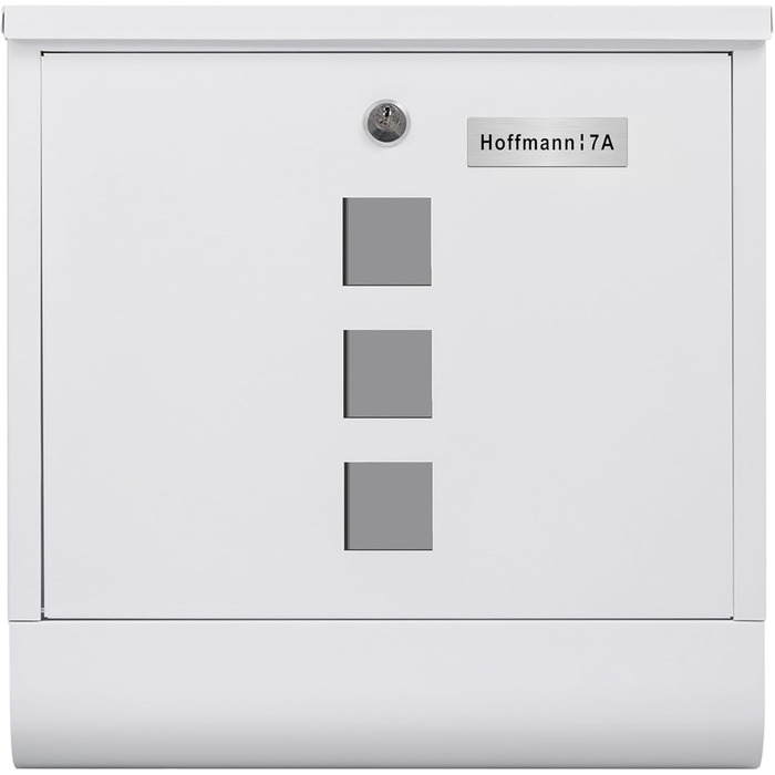 Поштовий ящик Zedelmaier XXL з нержавіючої сталі, індивідуальне гравіювання, 35x35 см, 4 ключі, для листів B5/C4, RAL 7016 Anthrazit