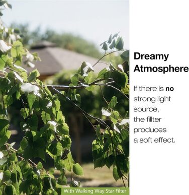 Зоряний фільтр 6-пелюстковий, 77 мм, регульований, зірка, оптичне скло, для фотографії