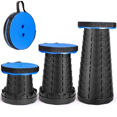 Складний туристичний стільчик-телескоп, 397Lb, блакитний. Легкий, стабільний, регульований по висоті. Для кемпінгу, риболовлі, пікніка, відпочинку вдома та подорожей.