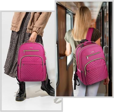 Жіночий рюкзак YAMTION: для школи, роботи, університету. USB-порт, відділення для ноутбука 17.3