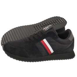 Спортивні кросівки Tommy Hilfiger, чорні, шкіра та замша, розмір 44