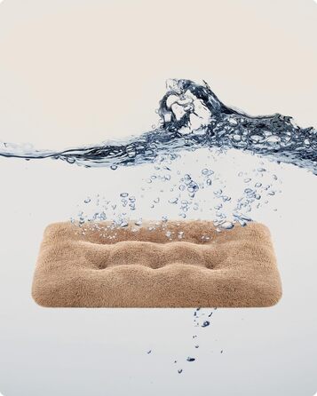 Ліжко для собак Feandrea, м'який килимок для собак, плюшевий килимок, 65 x 45 см, м'яка підкладка, можна прати в пральній машині, багатофункціональне, Ombré Grey PGW200G01 Ombré Grey (122 x 74 x 10 см, верблюжий колір)