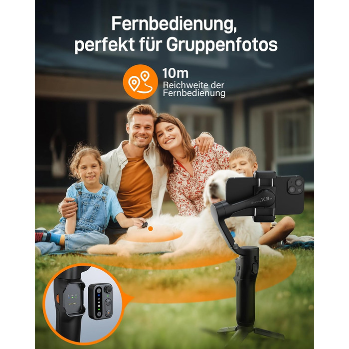 Hohem iSteady X3 SE - Стабілізатор для смартфона, 3-осьовий, чорний