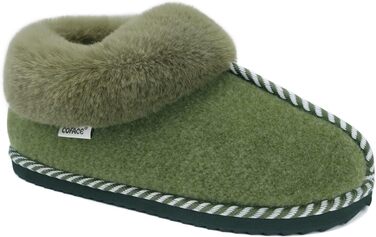 Жіночі халапи COFACE з піною Memory Foam, теплі фетрові сліпони для дому, розмір 36-43 (зелений, 42 EU)