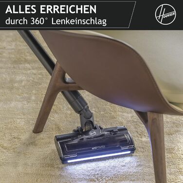 Бездротовий пилосос Hoover HF1 Plus: акумуляторний, з LED-підсвічуванням, HEPA-фільтр, для алергіків, 45 хв роботи