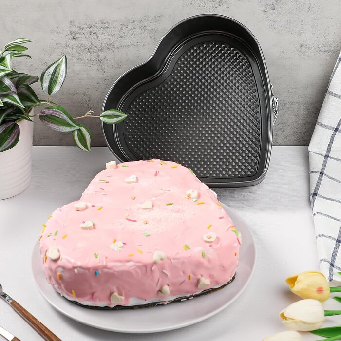 Форма для випічки Webake Springform Herz, 23 см, антипригарне покриття, у формі серця